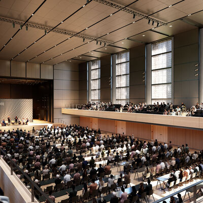 260320_Pos 2.-1.1 Gro&szlig;er Saal parlamentarisch &copy; gmp Architekten